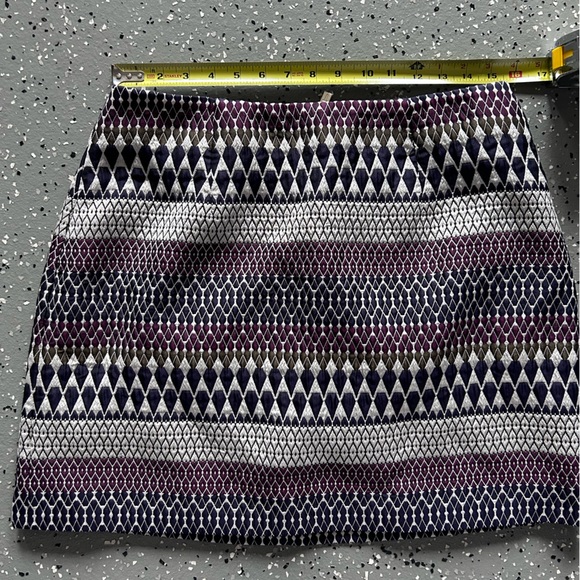 Ted Baker London Metallic Geometric Jacquard Mini Skirt NWT - Picture 5 of 7